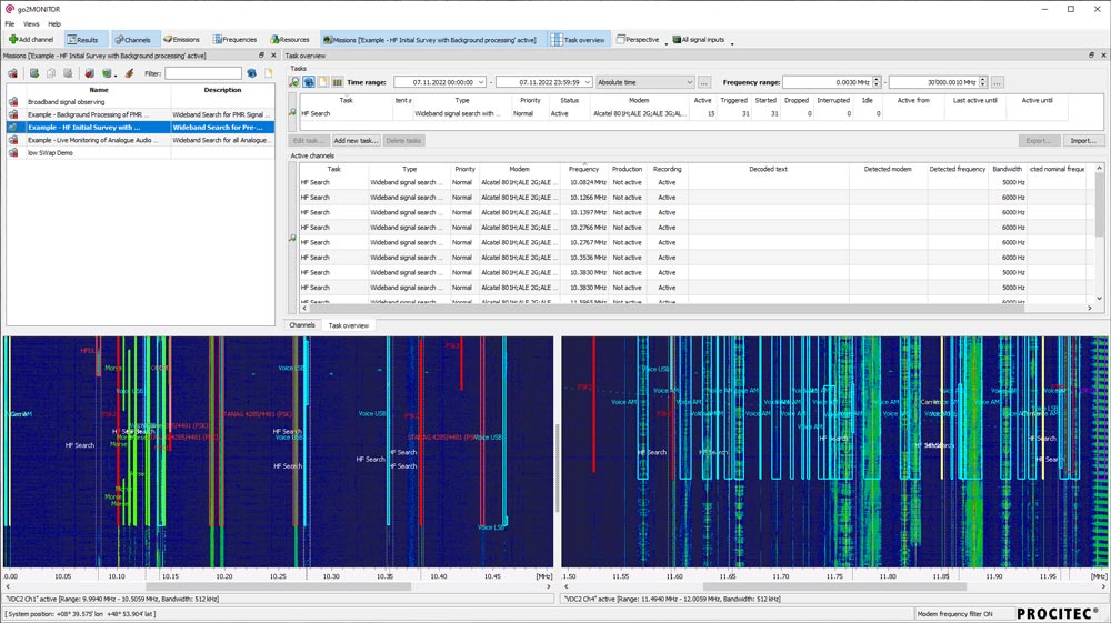 Signal Analysis Software - Monitoring